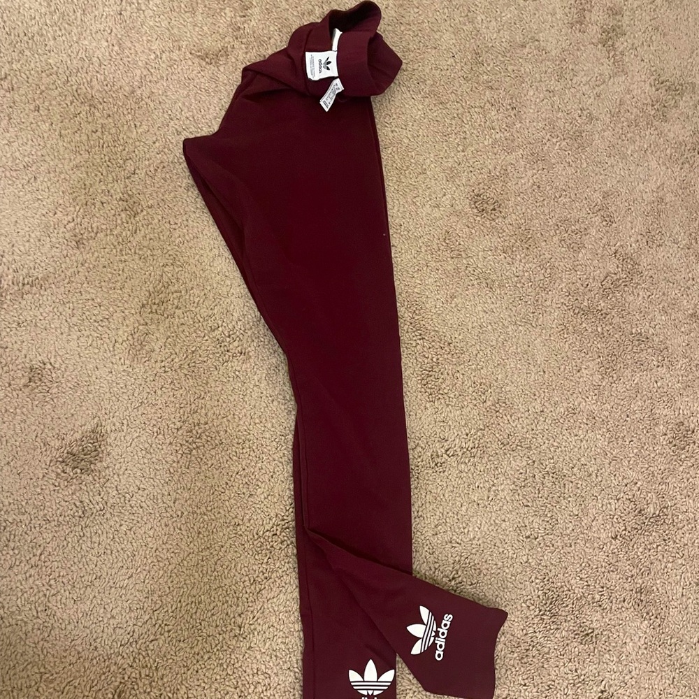 Adidas’s Burgundy Workout Leggings